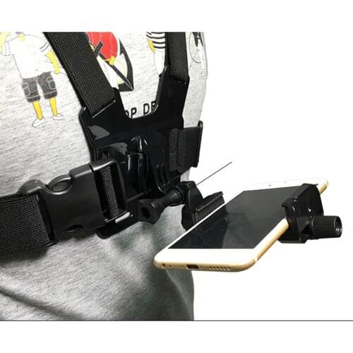 Chest Mount Harness Strap Holder With Cell Phone Clip For iPhone Samsung Xiaomi Huawei Mobile Phones