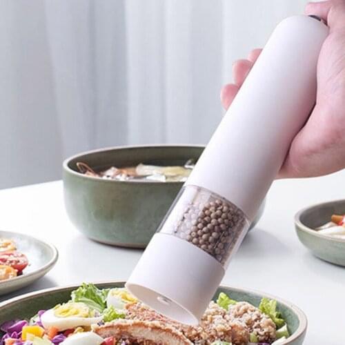 Pepper Grinder Black Pepper 22.5*5.3cm Grinder Pepper Seasoning Pot Electric Grinder Kitchen Accessories Quick Grinding