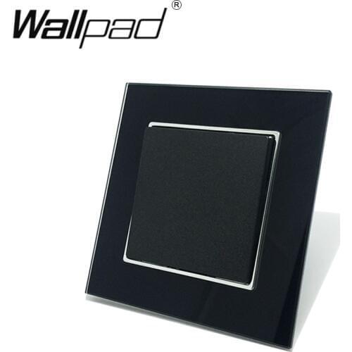 1 Gang Reset Switch Wallpad 110-250V Black EU European Standard Doorbell1 Gang Reset Momentary Light Switch with Claws