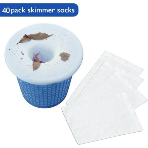 Pool Skimmer Socks Reusable High Elastic Swimming Pool Garbage Filter Skimmer Basket Sock Mesh Net for Pool Supplies
