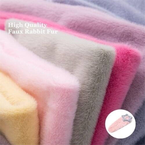 New Rainbow 30X40cm Faux Mink Fur Fabric 100% Polyester Super Soft Plush For Handmade Stuffed Toys Sewing, Bows, Craft