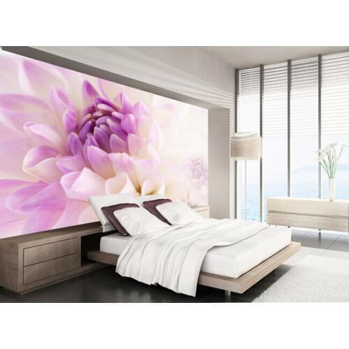 Custom papel DE parede floral, purple daisy for the sitting room the bedroom TV wall textile papel DE parede