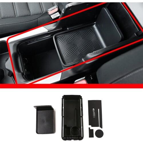 Car Interior Console Armrest Storage Box Secondar Cover Trim For Honda CRV 2017 2018 2019 2020 2021 Two tiers Car Accessories