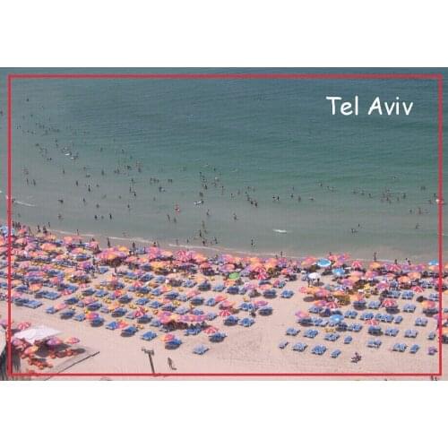Rectangle Rigid Magnets 78*54*3mm,Israel Tel Aviv Tourist Fridge Magnets 20391 Rigid Plate Memories,Magnetic sticker