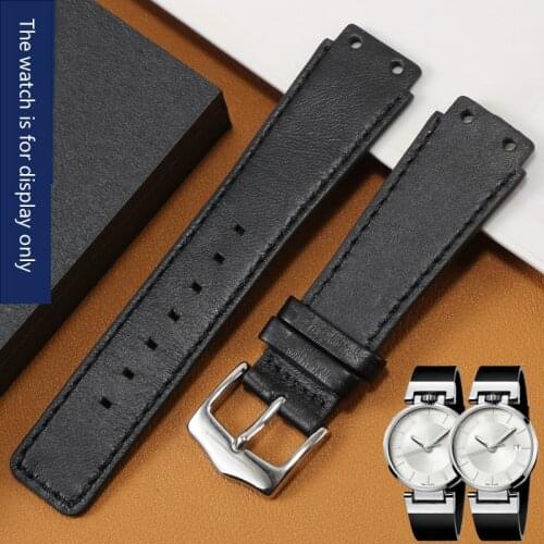 Substitute CK K4A211C3/ K4A211C6 Series Mens Genuine Leather Strap Special Interface 18mm Watch Accessories For Women
