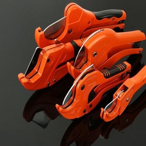 PVC Pipe Cutter 36mm 42mm 64mm Aluminum Alloy Body Ratchet Scissors Tube Cutter PVC/PU/PP/PE Hose Cutting Hand Tools