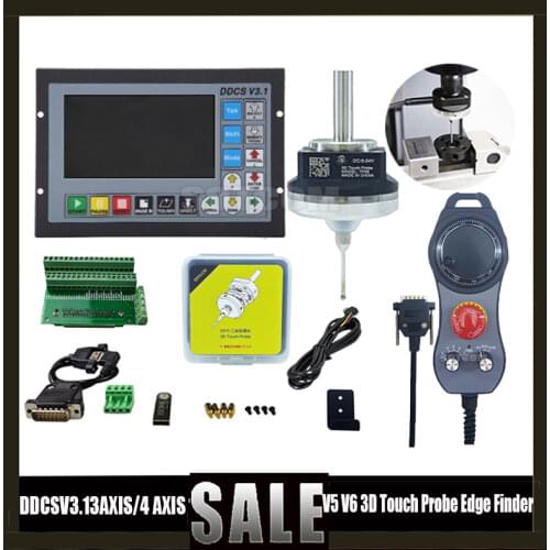 Newly upgraded ddcsv3.1 CNC motion control system suite engraving machine 3-axis 4-axis offline controller electronic handwheel