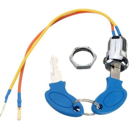 Ignition Key Switch Lock With Reliable Locking Mechanism 2-wire Electric Scooter ATV Go Kart Moto Pocket Dirt 1* Electric Scoote