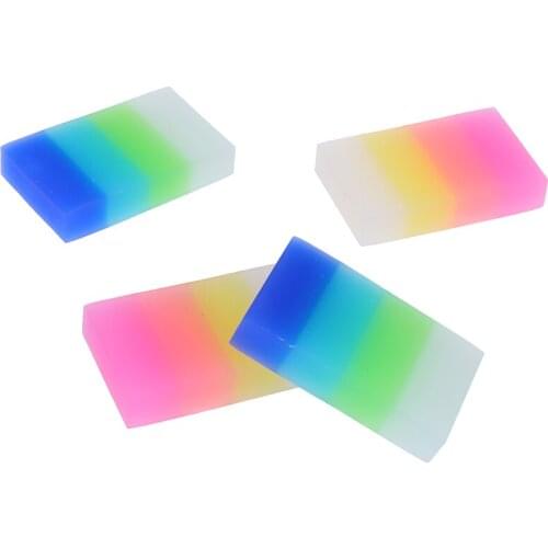 1pc Eraser Rainbow Candy Color Children Stationery Gift Cute Crystal Small Rubber Office Supplies