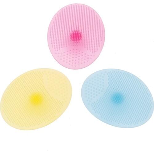 1PCS Silicone Cleanser Pads Face Wash Brush Exfoliating Cleansing Blackhead Remover Face Skin Care Tools Available 4 Colors