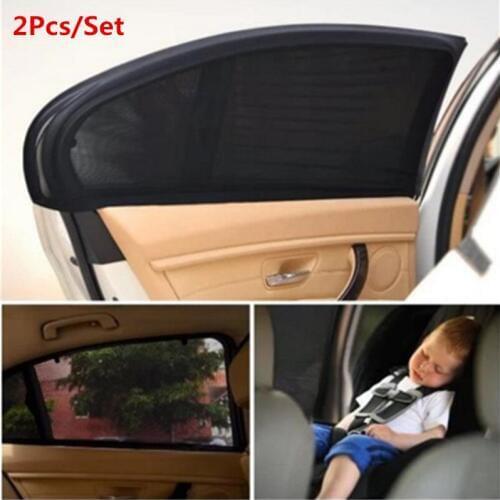 2Pc Car Sunshade Curtain UV Protection Sun Shade Visor Auto Window Cover Shield Window Protector Film Car Accessories Universal