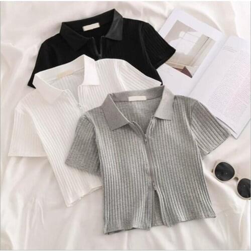 2021 New Girls Ribbed T-Shirt Fashion Cotton Summer Girls Top 3-8t CO650