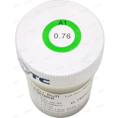 1 Bottle of BGA Qwin 250K BGA Leaded Solder Balls Sn63Pb37 250K 0.2/3/0.5/0.76mm Have Lead Soldering Tin Balls