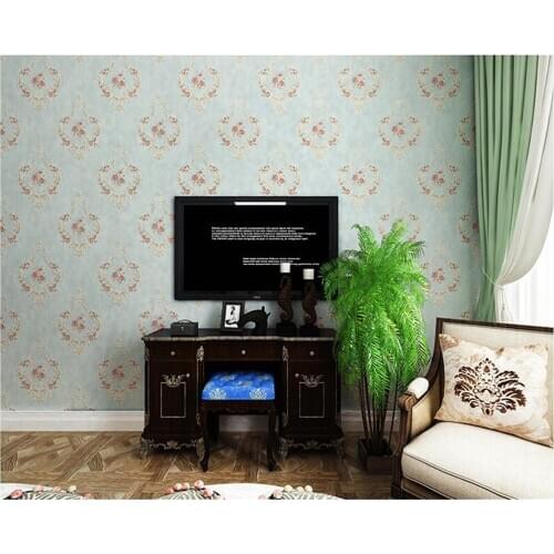 Beibehang American country 3D three-dimensional idyllic nonwoven wallpaper TV living room bedroom bedside 3d wallpaper behang
