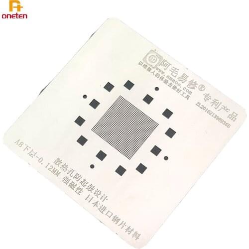 Amao BGA Reballing Stencil High Quality For iPhone6G 6P 7G 7P 8G 8P X XR XS CPU Upper Downd Layer A8 A9 A10 A11 CPU BGA Stencil