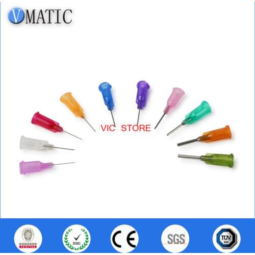 Free Shipping 0.5" Tubing Length 100 Pcs Te Premier Dispense Tips Dispenser Needles 1/2 Inch Dispensing Needle Tips