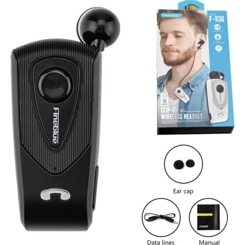 Fineblue F930 Wireless Business Bluetooth-compatible Headset With Mic Hands-free Call Vibration