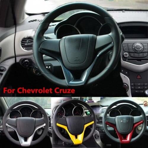 ABS Steering Wheel Squins Cover Trim Sticker Cover for 2012 2013 2014 2015 Chevrolet Cruze Sedan Hatchback Accessories