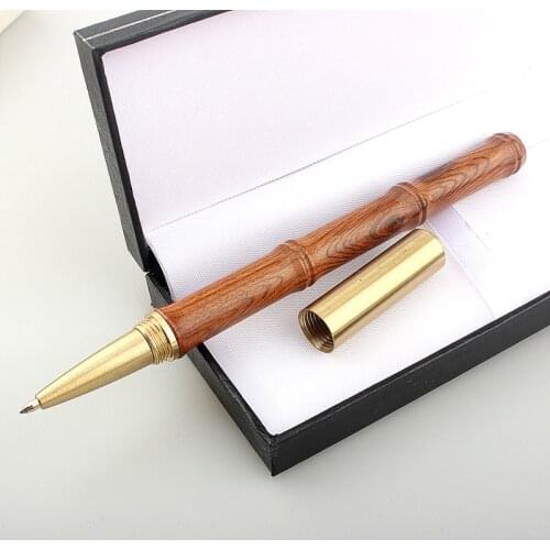 Wood Rollerball Pen 3 Different Color Ballpoint Pens Luxury Roller Ball Pen for Christmas Gift BOX