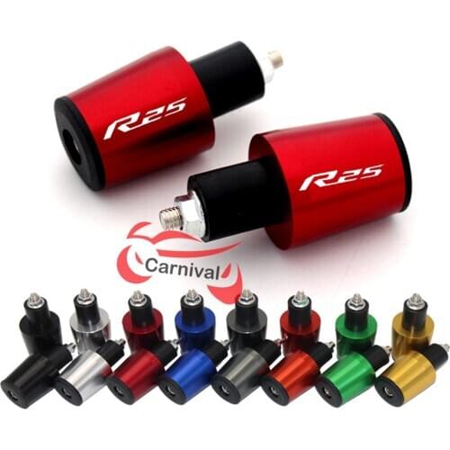 ForYamaha YZF R25 YZFR25 2014 2015 2016 2017 Motorcycle Accessories 7/8 "22MM CNC Handlebar Grips Handle Bar End Cap Plugs