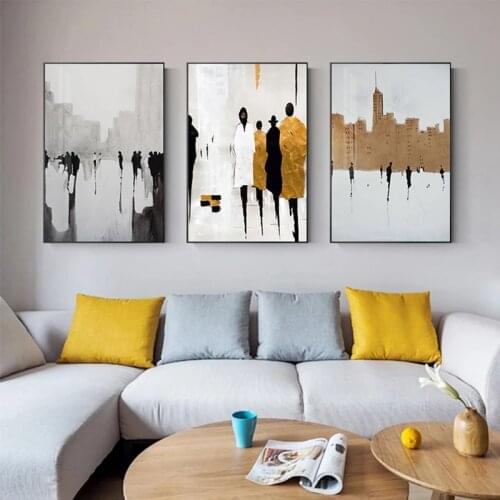 Classic Abstract British Street Canvas Painting Nordic Art Posters and Prints Modern Wall Art Picture for Living Room Home Decor