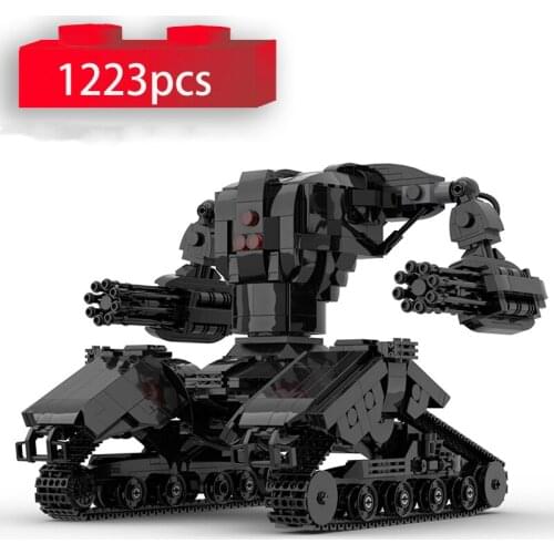 Mech Tank Hunter Killer X1by Kilo-Whiskey Game Figures Building Blocks High-Tech Robot Model Bricks DIY Toys for Children Gifts