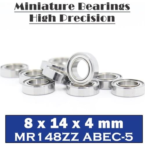 MR148zz Bearing 8*14*4 mm ( 10 PCS ) ABEC-5 Miniature MR148 Z ZZ High Precision MR148Z Ball Bearings
