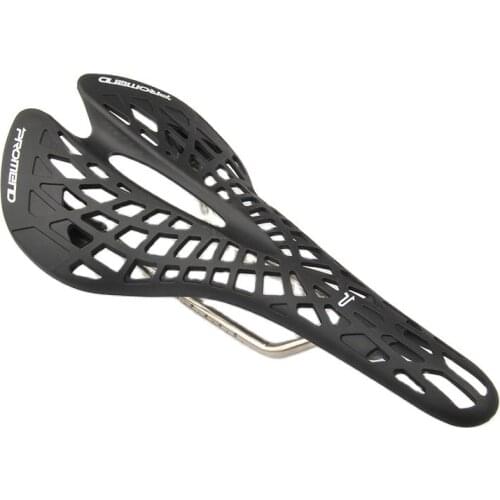 Promend Road Bike Bicycle Spider Seat Mountain Bike Hollow Seat Cushion Ultralight Bicycle Accessories Saddle Front Seat Mat Men