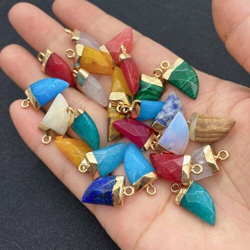 Wholesale Multicolor Chili Shape Pendant Natural Stone for Jewelry Making DIY Handmade Accessories Beaded Decoration Fashion