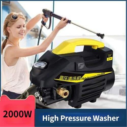 220V High Pressure Washer Water Pump Portable Washer, High-power Pipe Dredging Floor Washer