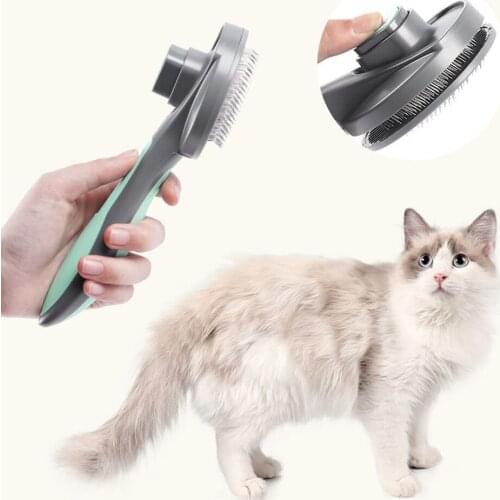 Cat Grooming Brush Comb,Self Cleaning Slicker Brushes for Dogs Cats Pet Grooming Brush Tool Cat Dog Comb Pet Hair Massage Comb