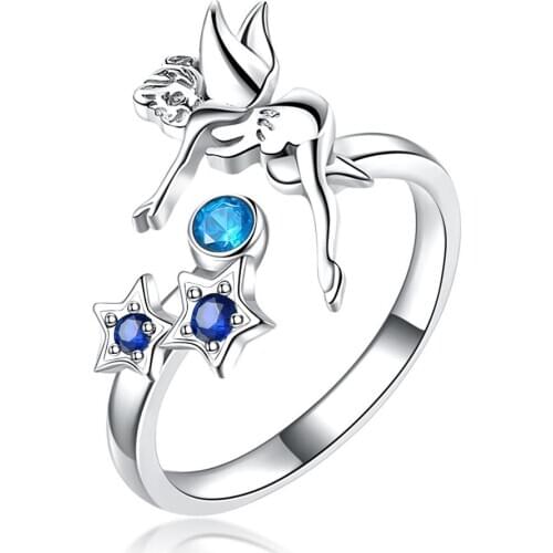 Fantasy Fairy ring Cubic Zirconia Wedding Ring Jewelry Gift