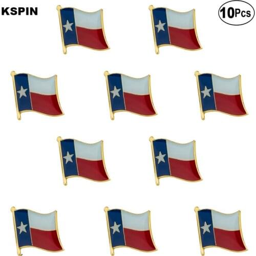 U.S.A Texas Lapel Pin Flag badge Brooch Pins Badges 10Pcs a Lot