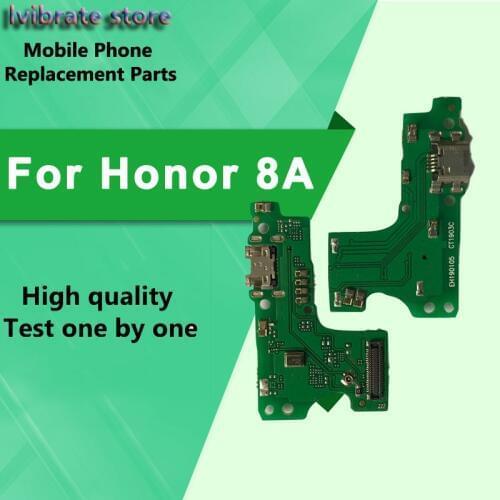 New For Huawei Honor 8A USB Charger board Port Flex Cable cover Honor8A Dock Connector Charging Port board replacement repair