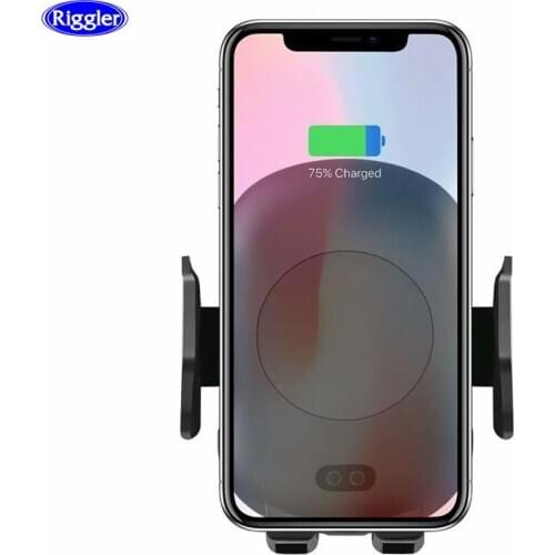 10W Qi Car Charging Holder Automatic Wireless Charger Mount for Samsung S10 S9 S8 Note9/8 Huawei P30Pro Car Phone Holder