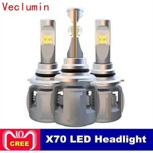 2pcs X70 H4 H7 H1 9005 9006 Car LED Headlight Bulb H11 H8 D1S D2S D4S hp Led Lamp Chip 120W 15600LM Headlamp Fog Lights 6000K