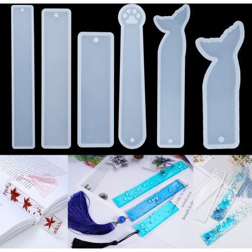 3 Size Silicone DIY Bookmark Casting Mould DIY Craft Silicone Mold Bookmark Mold Making Epoxy Jewelry Supplies