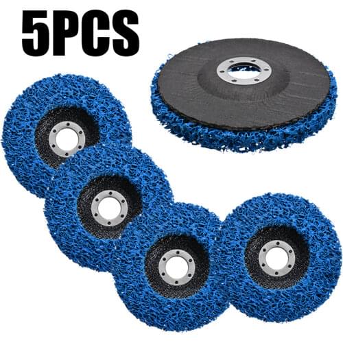 5pcs Cleaning Disc Polishing Grinding Wheel Pad 125x22mm For Paint Rust Removal Clean Abrasive Angle Grinder Aceessories