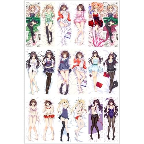Anime Dakimakura Body saenai heroine no sodate-kata Saenai Heroine no Sodatekata 150x50cm 100x35cm Pillow Case Cover Manga 1