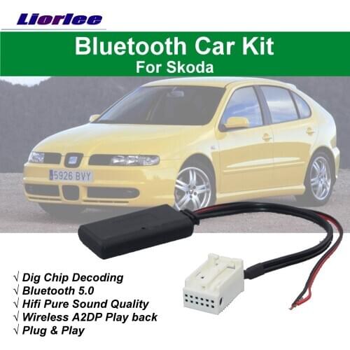Car Bluetooth Kit For Seat Radio CD/PN/RNS-4/SE359 12 Pins AUX BT Music Interface Adapte Digital Wireless Decoder