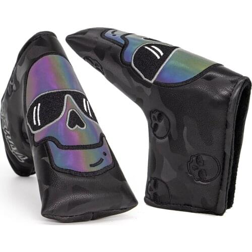 Golf Blade Putter Cover Golf Club Head Cover for Putter Leather Blade Putter Headcover with Magnetic Closure