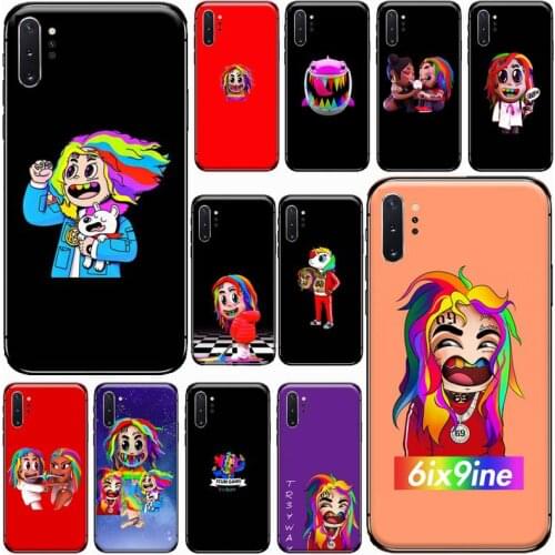 6IX9INE USA rapper singer Phone Case For Samsung Galaxy S8 S9 S10 Plus Lite S10E Note 3 4 5 6 7 8 9 10 Pro cover