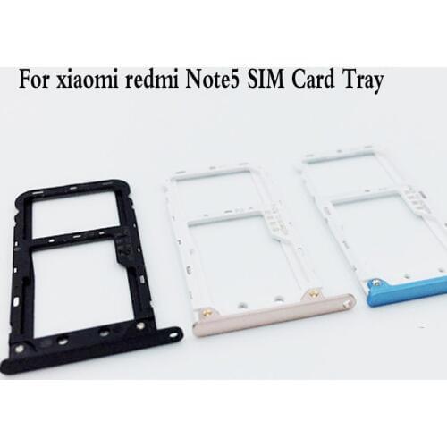 SIM Card Tray Holder Micro SD Card Slot Adapter for Xiaomi redmi Note5 Note 5 pro replacement phone small parts Snapdragon 636