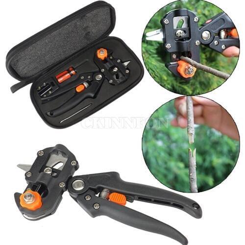 DHL 20PCS Garden Fruit Tree Pruning Shears Scissor Grafting Cutting Tool Pruner Tree Grafting Tools(Color:Black)