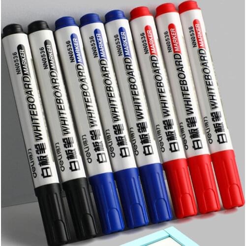 Whiteboard pen teacher non-toxic color red blue blackboard drawing board writing erasable pens thin large head marker 10pcs/lot
