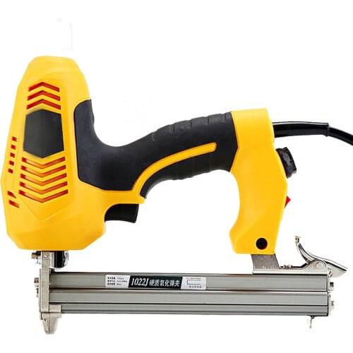 2300W Electric Nail Gun Woodworking Tool Portable Electric Tacker Staple Gun Nailer Stapler Double Safety Device EU