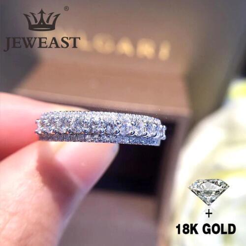 Natural Diamond 18K Gold Pure Gold Ring Beautiful Gemstone Ring Good Upscale Trendy Classic Party Fine Jewelry Hot Sell New 2020