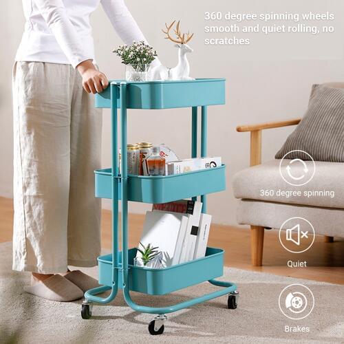 Kitchen Storage Rack Fridge Side Shelf Removable Utility Cart on Wheels Bathroom Organizer Shelf Gap Holder Bathroom Shelves