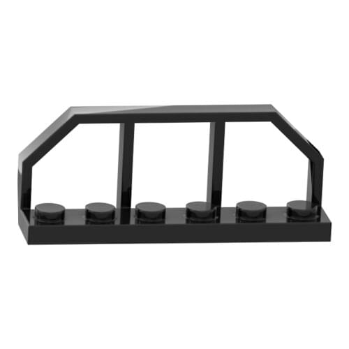 [MOC Hub] 8PCS Black Fence Building Blocks Compatible Major Brand Kids Toys 6583 Early Learning Education Gifts