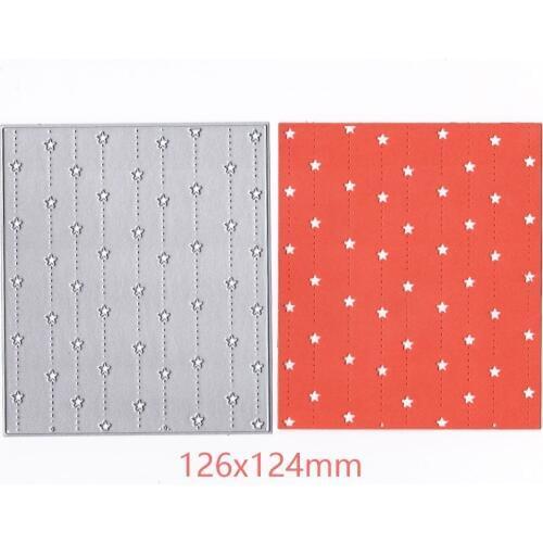 N640 Background Star METAL CUTTING DIES Gift Scrapbook Card Album Wedding Paper Craft Home Decor Embossing Stencil Punch